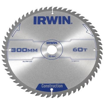 Zaagblad Irwin 300 x 30mm x 60T ATB (Zaagbladen), Verzenden, Nieuw