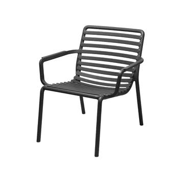 Nardi Doga Relax Antraciet - Loungestoel 75.5x70x76 cm, Nieuw