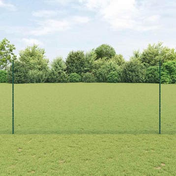 vidaXL zeshoekig gaasgek met palen 10 x 1,6 m PVC-Coated, Tuin en Terras, Schuttingen, Verzenden, Nieuw, IJzer