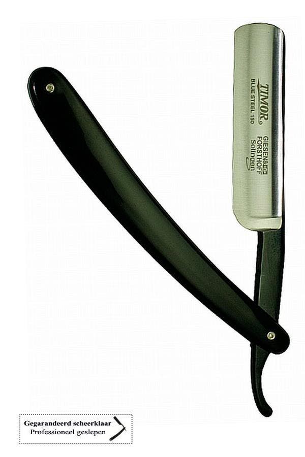 TIMOR open scheermes Blue Steel carbonstaal 5/8, Sieraden, Tassen en Uiterlijk, Uiterlijk | Gezichtsverzorging, Verzenden