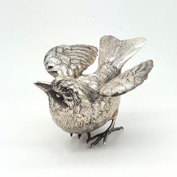 Neresheimer, Hanau - Miniatuur figuur - Vogel - .835 zilver
