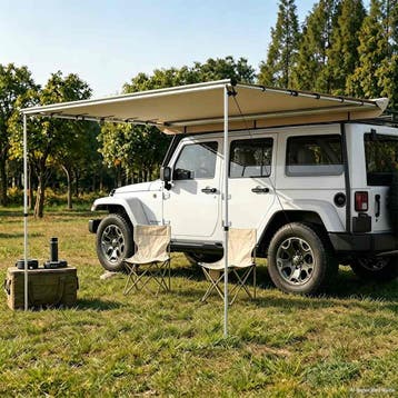 vidaXL Luifel voor camper en caravan 4x3x2,15 m beige, Verzenden, Nieuw, Tot en met 2