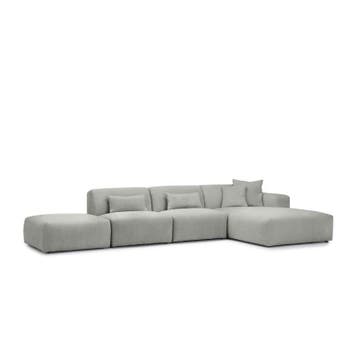 Loungebank Veenendaal - loungebanken - Grijs, Huis en Inrichting, Nieuw, 150 cm of meer, Stof, 300 cm of meer