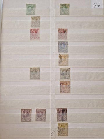 Curacao en Ned-Antillen - Handelaren voorraad 1873 t/m circa, Gestempeld