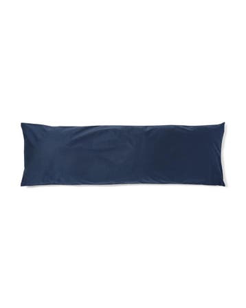 HEMA Kussensloop 50x160cm zacht katoen donkerblauw, Verzenden, Nieuw