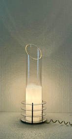 Tafellamp - Staal, Glas