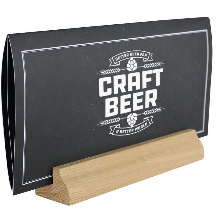 Menukaarthouder Eiken 210x33 mm, Zakelijke goederen, Horeca | Meubilair en Inrichting