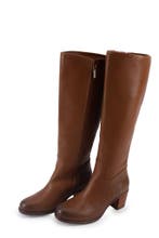 Mysa Laarzen in maat 39 Cognac, Kleding | Dames, Schoenen, Hoge laarzen, Overige kleuren, Verzenden, Zo goed als nieuw