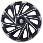 4-Delige Sparco Wieldoppen  Varese 14-inch zilver/zwart, Auto diversen, Verzenden, Nieuw