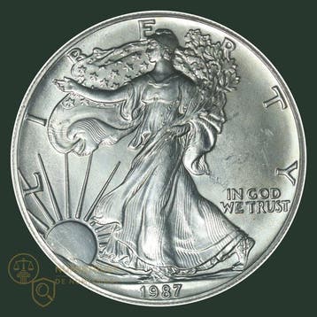 Verenigde Staten. 1 Dollar Silver Eagle 1987 1 Oz. (Zonder