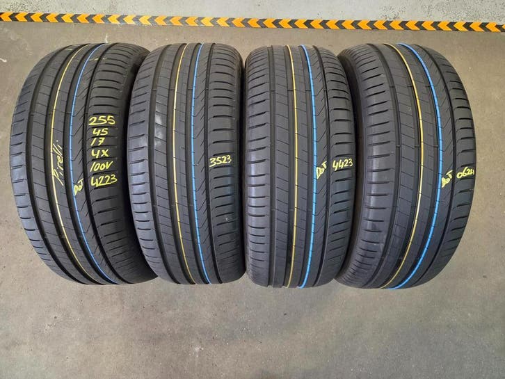 255/45/19 100V PIRELLI ZOMERBANDEN 7MM PROFIEL 4X, Auto-onderdelen, Banden en Velgen, 19 inch, Erkend duurzaam, Zomerbanden, 255 mm