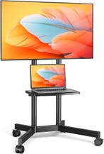 TV Vloerstandaard Met Wielen | Tweedekansje | OP=OP, Minder dan 50 cm, 100 tot 150 cm, Nieuw, Ophalen of Verzenden