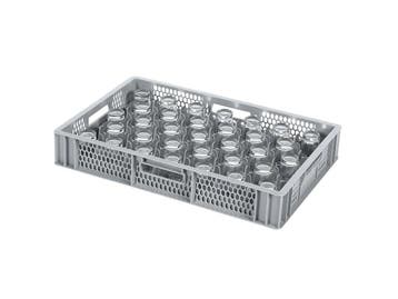 BASIC glazenkrat - 600 x 400 x H 99 mm voor 33 glazen - max., Ophalen of Verzenden, Nieuw