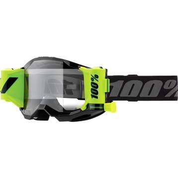 Crossbril met Roll-off systeem - 100% Strata 2 - Zwart, Verzenden, Nieuw met kaartje, Motorcrosskleding, 100%