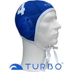 Turbo Waterpolo Cap (size m/l) Professional blauw nummer..., Nieuw