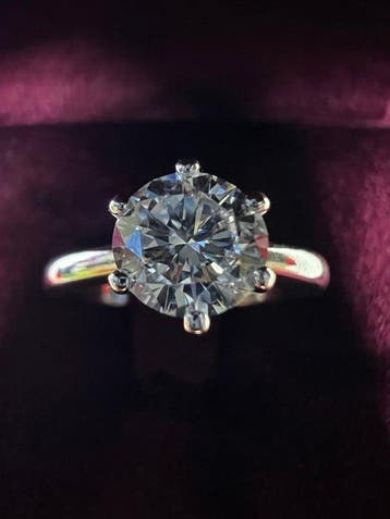 Verlovingsring - 18 karaat Witgoud - 0,95ct. tw. Diamant