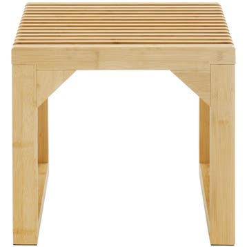 Hocker/zitbank Ribb, lamellenlook, belastbaar tot 350 kg, Verzenden, Nieuw