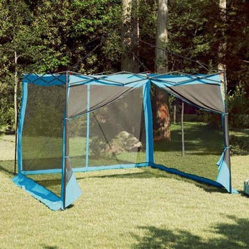 vidaXL Binnentent 6-persoons Blauw taft, Verzenden, Nieuw, Tot en met 2