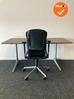 Refurbished Werkplek - 160x80 - Bladkleur naar keuze - Vaste, Werkplek, Ophalen of Verzenden, Gebruikt, Bureau