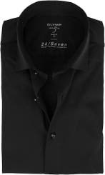 OLYMP Lvl 5 Overhemd 24/Seven Zwart maat 45 Heren, Kleding | Heren, Overhemden, Verzenden, Nieuw, Zwart, OLYMP