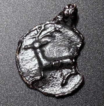 Oud-Romeins Brons Amulet-sieraad van de jager met een