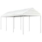 vidaXL Prieel met dak 6,69x2,28x2,69 m polyetheen wit, Verzenden, Nieuw