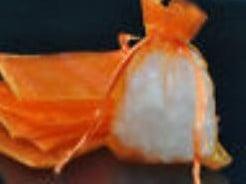 Cadeauzakje giftbag Organza Oranje 9x13 cm, Ophalen of Verzenden, Nieuw