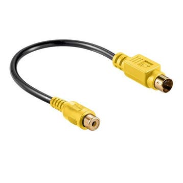 S-video naar composiet video kabel | Goobay | 0.2 meter, Verzenden, Nieuw