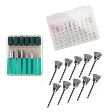 Set kleine freesjes en schuurborstels (2.35 mm), voor het f, Ophalen of Verzenden, Nieuw