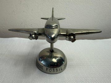 Fossil Watch Airplane Store Advertising Display Metal Desk