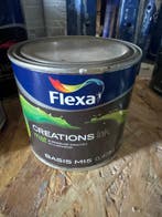Flexa Creations Lak Mat - WIT - 0,5 liter, Wit, Nieuw, Ophalen of Verzenden, Lak