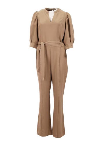 Aaiko Jumpsuit in maat L Beige, Aaiko, Verzenden, Zo goed als nieuw, Beige