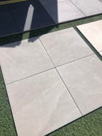 keramische terrastegels 60x60x3 slate taupe partijtegels, Nieuw, Keramiek, Terrastegels