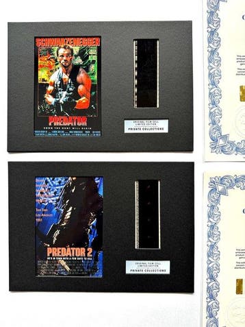 Predator – Rare Set of 2 Mounted 35mm Film Cells –, Nieuw