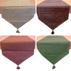 Tafelloper Marlyn - 40x140 / 40x170 / 40x210  - 13 kleuren, Ophalen of Verzenden, Nieuw, Rechthoek, Binnen