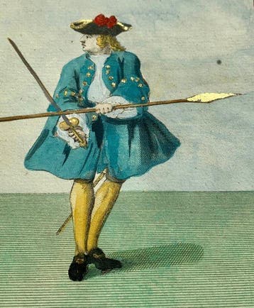 Pierre Jacques François Girard - Fencing. Hand-colored,