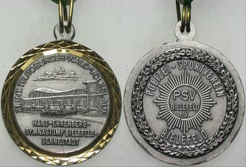 Medaille am Rand vergoudet 1988 Bielefelder medaille 21 I..., Verzenden