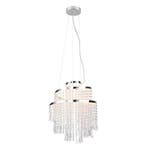 Chromen kroonluchter design, Sjon, 30W, warm tot koud wit, Ophalen of Verzenden, Nieuw, Design