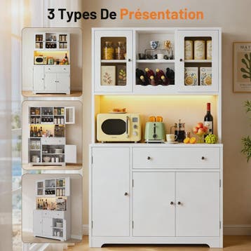 Multifunctioneel Buffetkast Sideboard 105x175cm met Werkblad, Verzenden, Nieuw