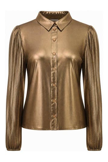 AAIKO Blouse in maat S Goud, Kleding | Dames, AAIKO, Verzenden, Gedragen, Overige kleuren