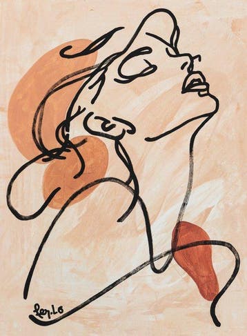 Claudia Fer.Lo - Inebriante - Acrylic on canvas 105 x 80 cm