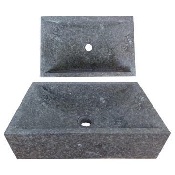 Wasbak | Wastafel | Marmer | 45x30x12 | Natuursteen | Grijs, Verzenden, Nieuw