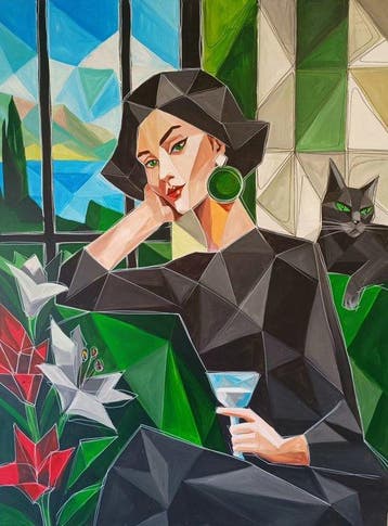 Kiri Aguilera (1982) - XL - Mirada de Jade, Antiek en Kunst