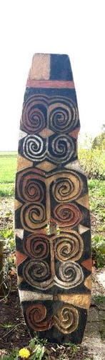 veld verzamelde schild Jakai-gebied - Jakai - West Papua