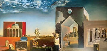 Salvador Dali (1904-1989) - “BANLIEU DE LA VILLE PARANOIAQUE