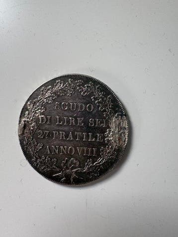 Italië, Cisalpijnse Republiek Scudo da 6 Lire 1800