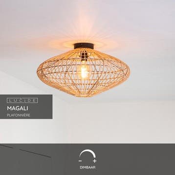 2dekans | Lucide MAGALI - Plafonnière (Plafondlamp) - Ø 56, Ophalen of Verzenden, Zo goed als nieuw