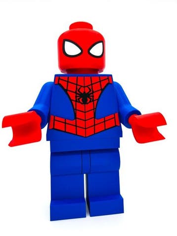 Beeldje - Spiderman oversize lego - Plastic, Nieuw