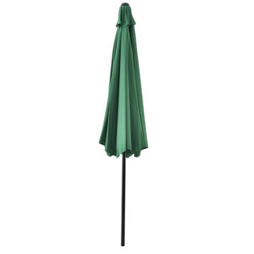 Parasol Budapest tuinparasol met zwengel Ø300 cm groen casa., Tuin en Terras, Zonneschermen, Verzenden, Nieuw