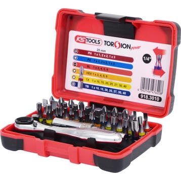 KS Tools 1/4 TORSIONpower Bitset 32-delig, Verzenden, Nieuw